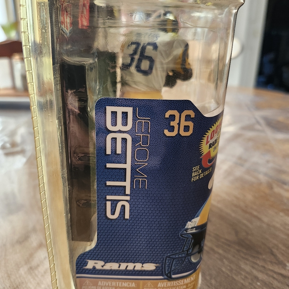 McFarlane NFL Sports Picks Series 26 Jerome Bettis St Louis Rams 36 Sealed - Picture 6 of 9